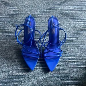Royal blue pumps